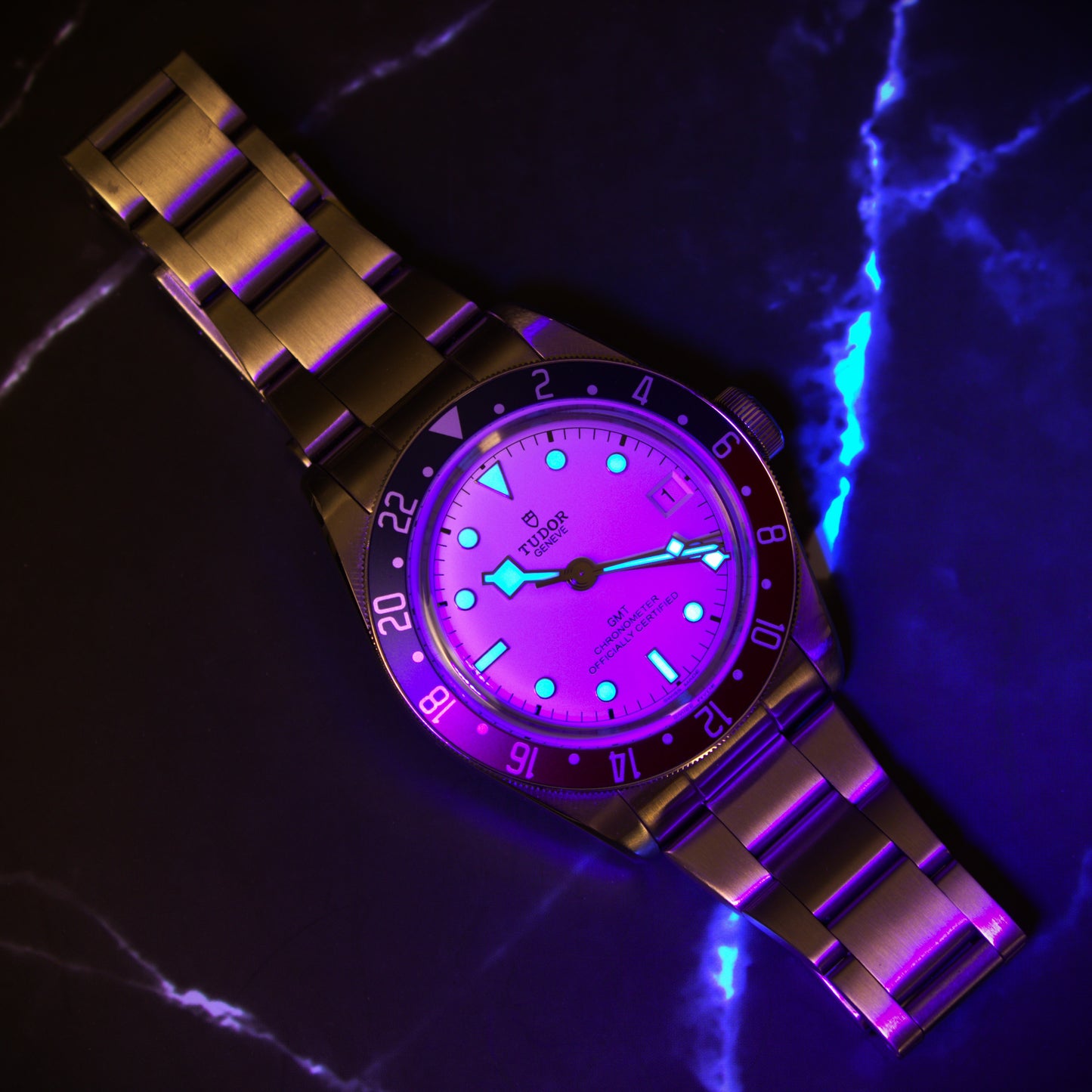 Tudor Black Bay GMT Pepsi Opaline 79830RB